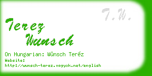 terez wunsch business card